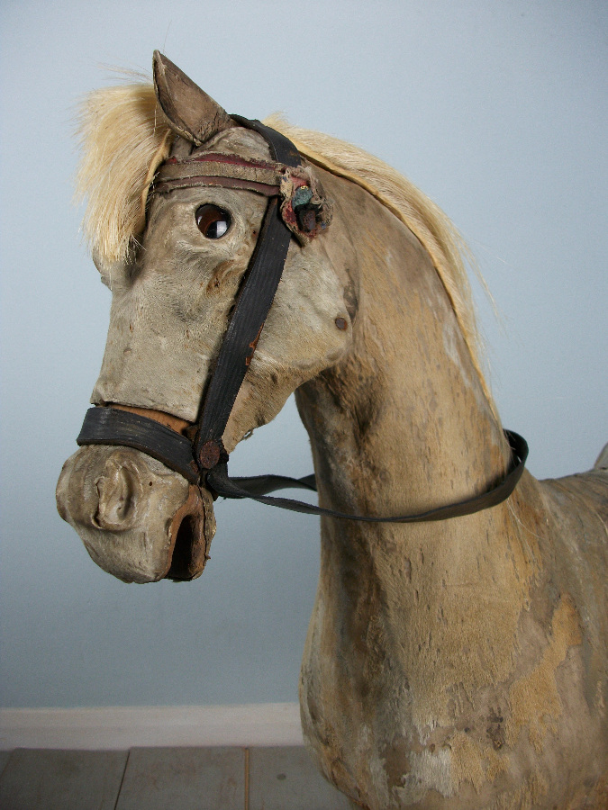 Victorian Pony Skin Rocking Horse